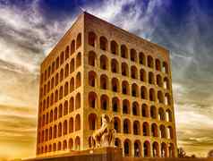 宫殿的civilta意大利又名广场罗马圆形大剧场罗马