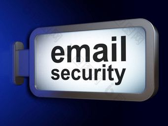 安全概念电子邮件安全广告牌背景
