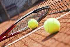 网球背景网球网球球拍
