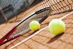 网球背景网球网球球拍