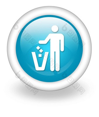 图标按钮pictogram垃圾容器