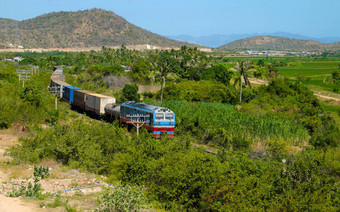 火车运输铁路越南