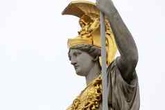 帕拉斯雅典希腊女神智慧前面奥地利议会维也纳