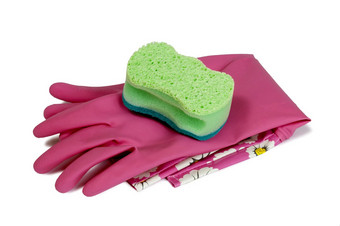 清洁橡胶手套海绵清洁