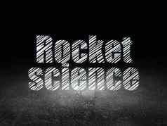 科学概念火箭科学难看的东西黑暗房间