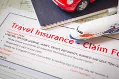 旅行保险索赔应用程序形式表格业务