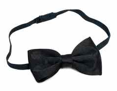 黑色的弓领带