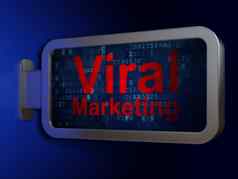 市场营销概念病毒市场营销广告牌背景