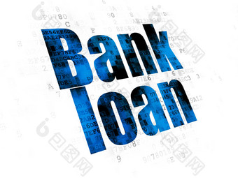 银行概念银行贷款数字背景