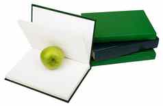笔记本电脑绿色苹果