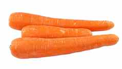 宏橙色胡萝卜蔬菜白色背景
