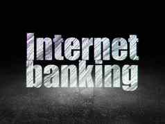 银行概念互联网银行难看的东西黑暗房间
