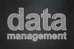 数据概念数据管理黑板背景