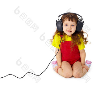 孩子听用心音乐白色