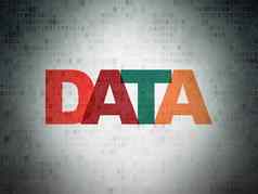 信息概念数据数字数据纸背景