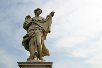 贝尔尼尼的天使神圣的天使桥哈德良陵墓罗马