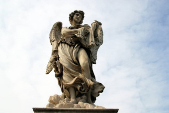 贝尔尼尼的天使神圣的天使桥哈德良陵墓罗马