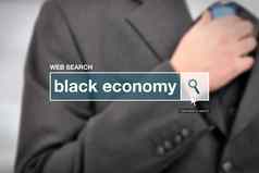 黑色的经济网络搜索酒吧术语表术语