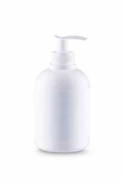 白色瓶液体肥皂白色标签