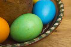 复活节鸡蛋颜色蛋糕