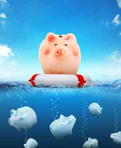 小猪银行浮标浮动水