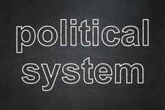 政治概念政治系统黑板背景