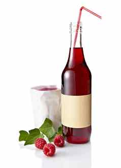瓶树莓汁