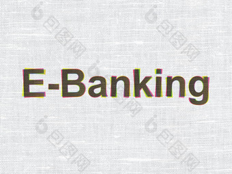 银行概念电子银行织物纹理背景