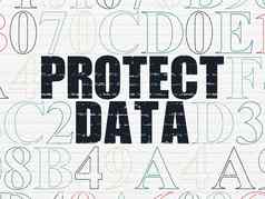 安全概念保护数据墙背景
