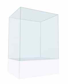 空玻璃盒子展览