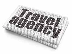 旅行概念旅行机构报纸背景