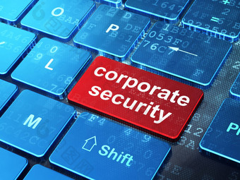 安全概念企业安全电脑键盘背景