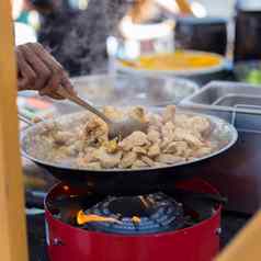 cheff烹饪户外街食物节日