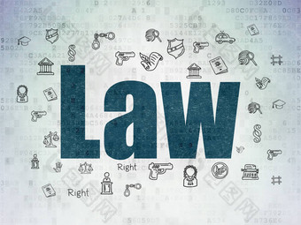 法律概念法律数字数据纸背景