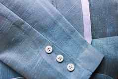 蓝色的丝绸布纹理模式背景丝绸西装