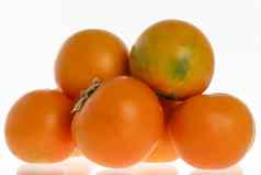 异国情调的热带水果被称为lulo茄属植物基多恩斯