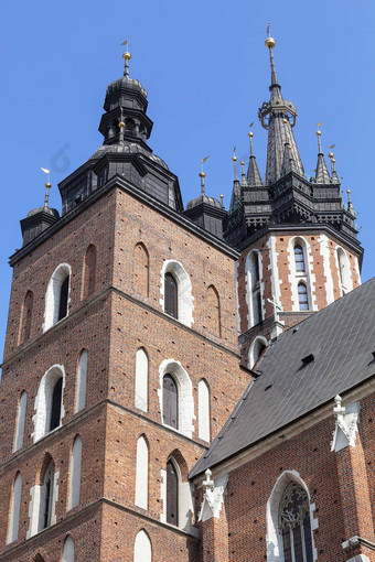 塔玛丽的教堂主要市场广场克拉科夫波兰