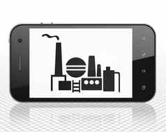 行业概念智能手机石油气体产显示