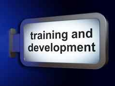学习概念培训发展广告牌背景