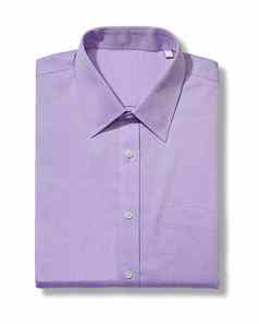 经典长袖紫罗兰色的衬衫