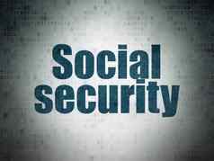 安全概念社会安全数字数据纸背景
