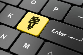 金融概念能源储蓄灯电脑键盘背景
