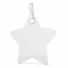 白色塑料明星标签垂直