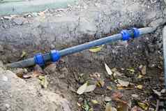 水聚氯乙烯塑料管道地面管道建设