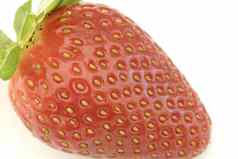 甜美的成熟的红色的草莓宏