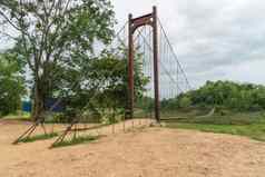 美丽的绳子桥kaeng克拉昌国家公园佩查