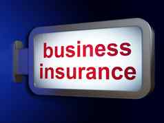 保险概念业务保险广告牌背景