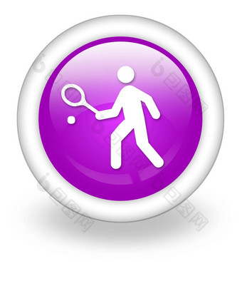 图标按钮pictogram网球