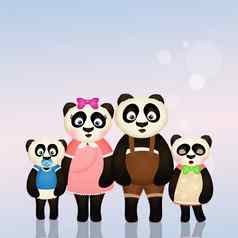 熊猫家庭