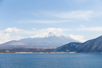 湖本栖山富士